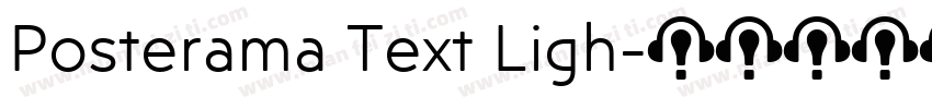 Posterama Text Ligh字体转换